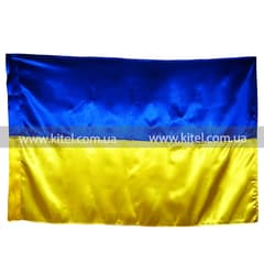Прапор України 140х90, 90х60 та 240х160 (атлас)
